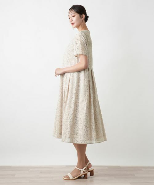 Leilian PLUS HOUSE / レリアンプラスハウス ドレス | ボタニカルフレアワンピース | 詳細2