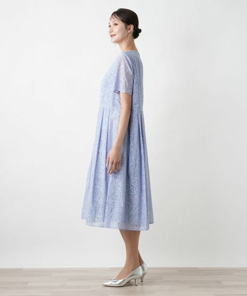 Leilian PLUS HOUSE / レリアンプラスハウス ドレス | ボタニカルフレアワンピース | 詳細5