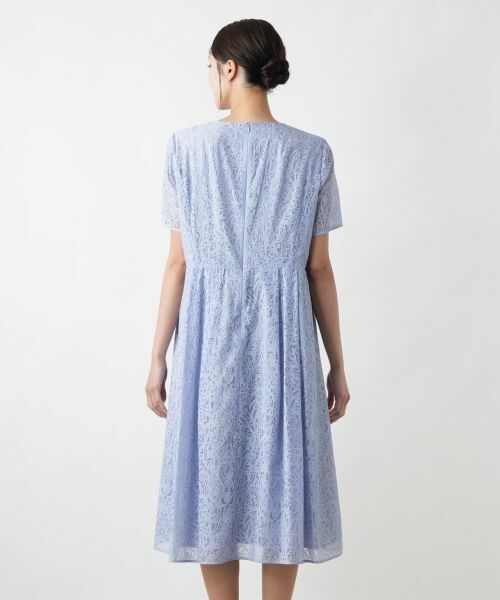 Leilian PLUS HOUSE / レリアンプラスハウス ドレス | ボタニカルフレアワンピース | 詳細9