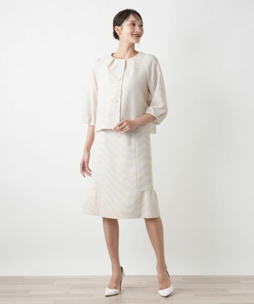 Leilian PLUS HOUSE / レリアンプラスハウス セットアップ | ノーカラースーツ【セレモニー】 | 詳細1