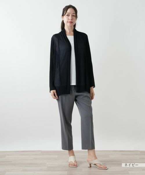 Leilian PLUS HOUSE / レリアンプラスハウス シャツ・ブラウス | 【店舗人気】羽織ブラウス【プラス企画】 | 詳細1