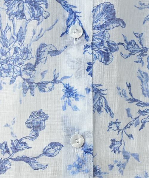 Leilian PLUS HOUSE / レリアンプラスハウス シャツ・ブラウス | 【店舗人気】フラワー柄バンドカラーブラウス | 詳細15