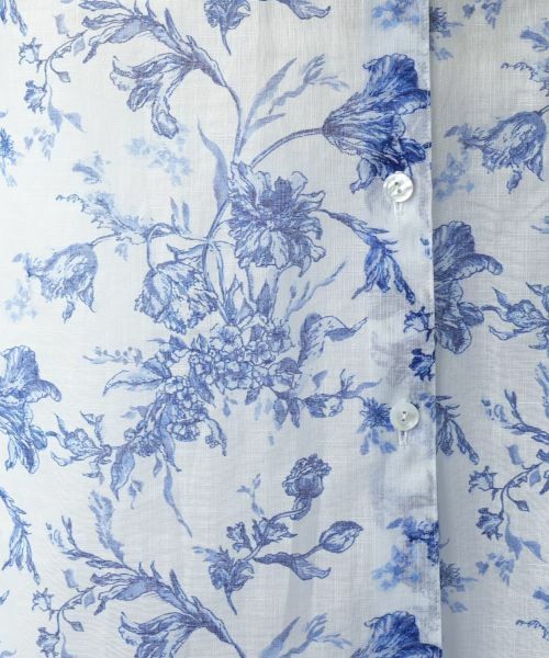 Leilian PLUS HOUSE / レリアンプラスハウス シャツ・ブラウス | 【店舗人気】フラワー柄バンドカラーブラウス | 詳細16