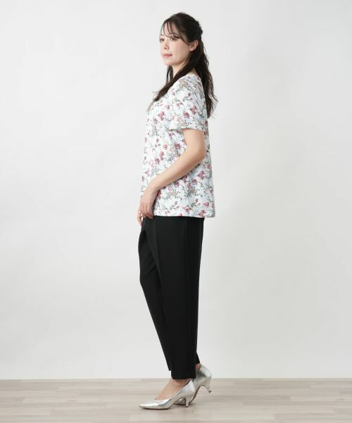 Leilian PLUS HOUSE / レリアンプラスハウス カットソー | 【店舗人気】フラワー柄クルーネックカットソー | 詳細5