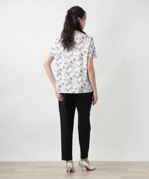 Leilian PLUS HOUSE / レリアンプラスハウス カットソー | 【店舗人気】フラワー柄クルーネックカットソー | 詳細6
