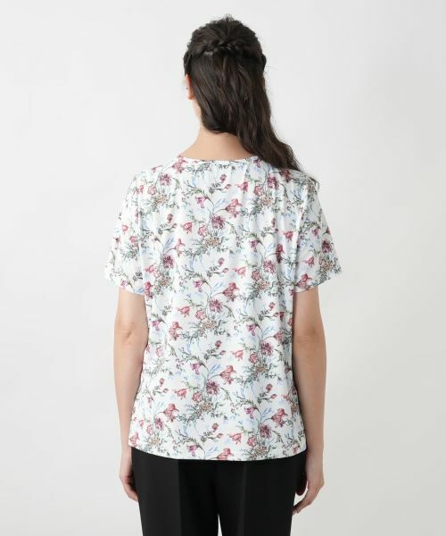 Leilian PLUS HOUSE / レリアンプラスハウス カットソー | 【店舗人気】フラワー柄クルーネックカットソー | 詳細9