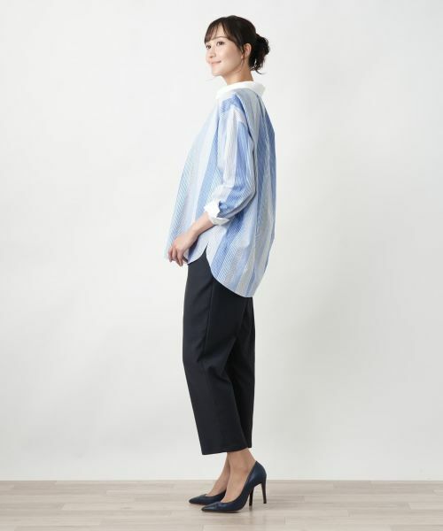 Leilian PLUS HOUSE / レリアンプラスハウス シャツ・ブラウス | 【店舗人気】ストライプブラウス | 詳細2