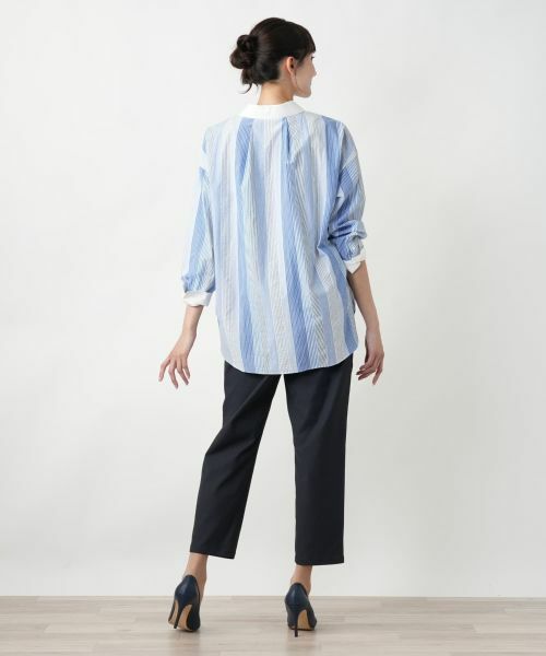 Leilian PLUS HOUSE / レリアンプラスハウス シャツ・ブラウス | 【店舗人気】ストライプブラウス | 詳細3