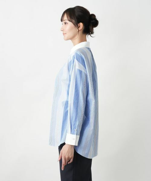 Leilian PLUS HOUSE / レリアンプラスハウス シャツ・ブラウス | 【店舗人気】ストライプブラウス | 詳細5
