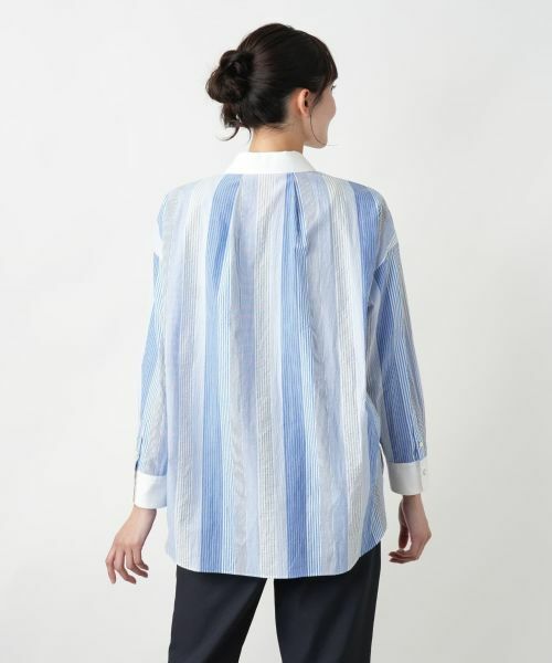Leilian PLUS HOUSE / レリアンプラスハウス シャツ・ブラウス | 【店舗人気】ストライプブラウス | 詳細6
