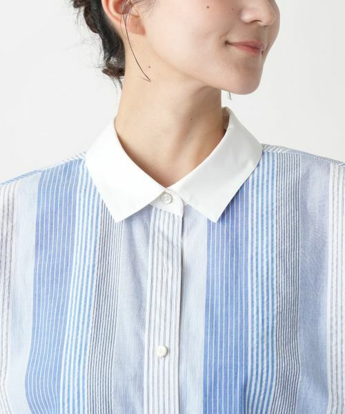 Leilian PLUS HOUSE / レリアンプラスハウス シャツ・ブラウス | 【店舗人気】ストライプブラウス | 詳細7