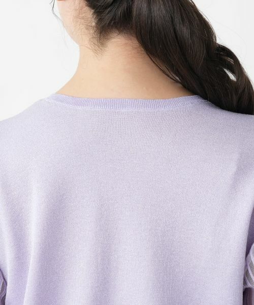 Leilian PLUS HOUSE / レリアンプラスハウス ニット・セーター | 【店舗人気】シアープリーツ切替ニット【BOURGE】 | 詳細11