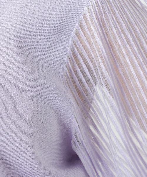 Leilian PLUS HOUSE / レリアンプラスハウス ニット・セーター | 【店舗人気】シアープリーツ切替ニット【BOURGE】 | 詳細14