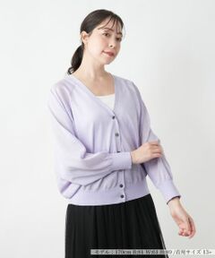 Leilian PLUS HOUSE / レリアンプラスハウス カーディガン・ボレロ | シアードルマンカーディガン【BOURGE】