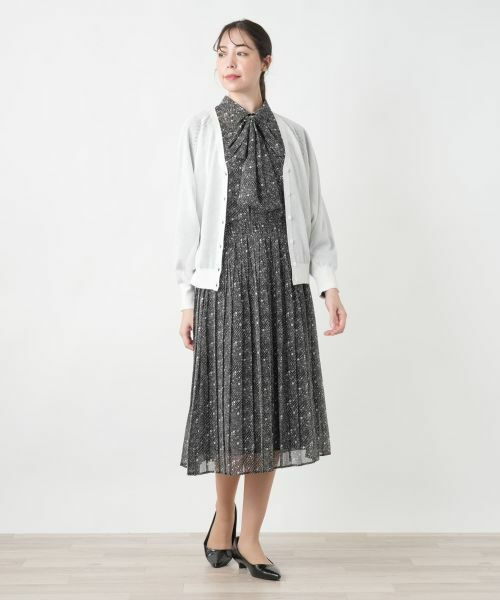 Leilian PLUS HOUSE / レリアンプラスハウス カーディガン・ボレロ | シアードルマンカーディガン【BOURGE】 | 詳細1