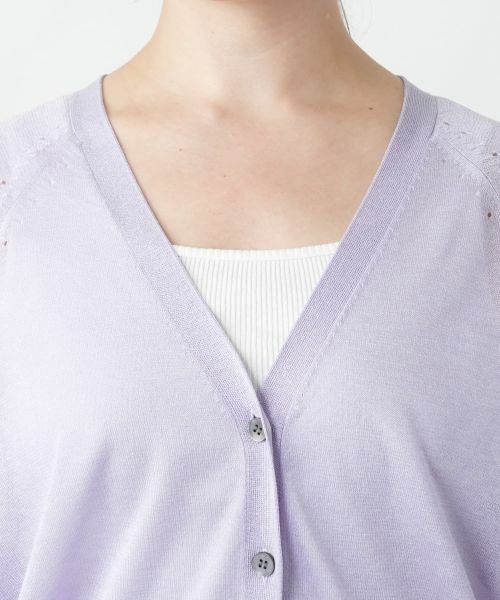 Leilian PLUS HOUSE / レリアンプラスハウス カーディガン・ボレロ | シアードルマンカーディガン【BOURGE】 | 詳細10
