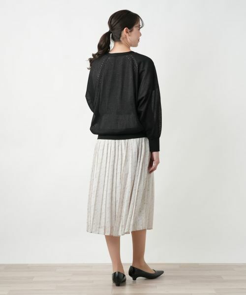 Leilian PLUS HOUSE / レリアンプラスハウス カーディガン・ボレロ | シアードルマンカーディガン【BOURGE】 | 詳細17