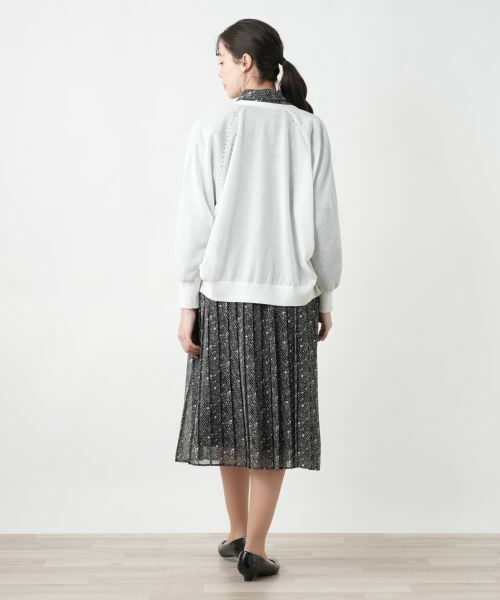 Leilian PLUS HOUSE / レリアンプラスハウス カーディガン・ボレロ | シアードルマンカーディガン【BOURGE】 | 詳細3