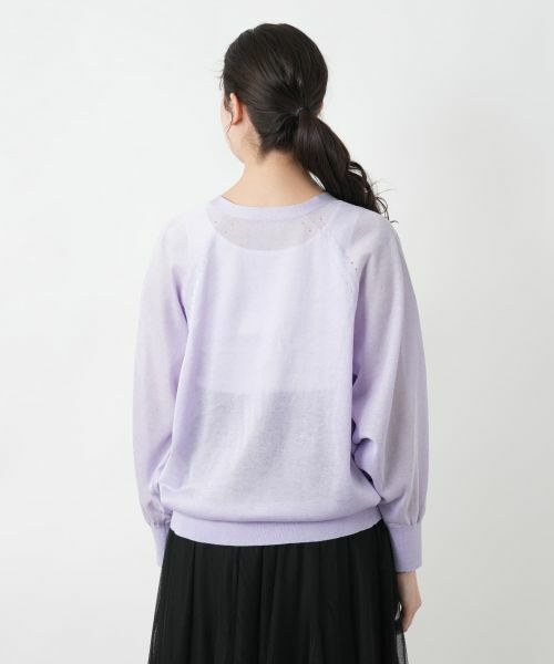 Leilian PLUS HOUSE / レリアンプラスハウス カーディガン・ボレロ | シアードルマンカーディガン【BOURGE】 | 詳細9