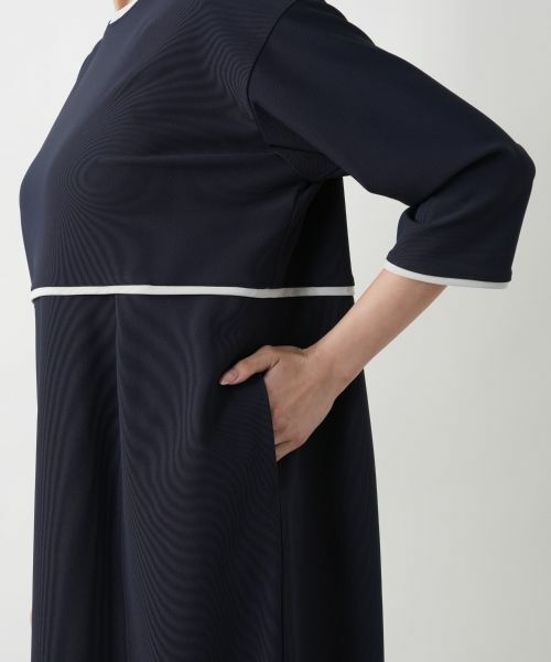 Leilian PLUS HOUSE / レリアンプラスハウス ドレス | ライン配色ワンピ−ス | 詳細14