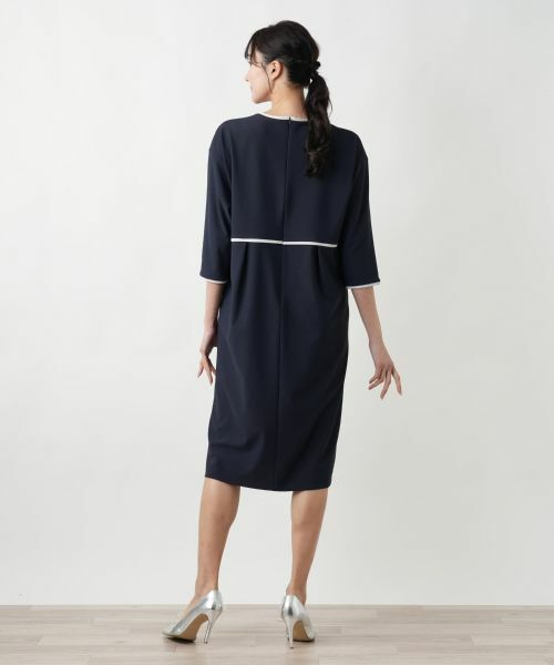Leilian PLUS HOUSE / レリアンプラスハウス ドレス | ライン配色ワンピ−ス | 詳細6