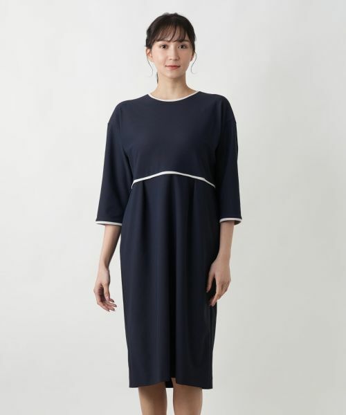 Leilian PLUS HOUSE / レリアンプラスハウス ドレス | ライン配色ワンピ−ス | 詳細7