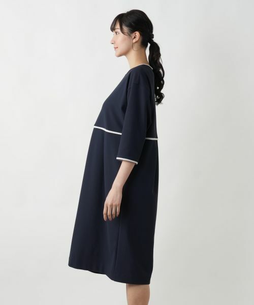 Leilian PLUS HOUSE / レリアンプラスハウス ドレス | ライン配色ワンピ−ス | 詳細8