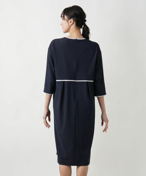Leilian PLUS HOUSE / レリアンプラスハウス ドレス | ライン配色ワンピ−ス | 詳細9