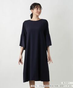 Leilian PLUS HOUSE / レリアンプラスハウス ドレス | 【店舗人気】フレアスリーブワンピ−ス