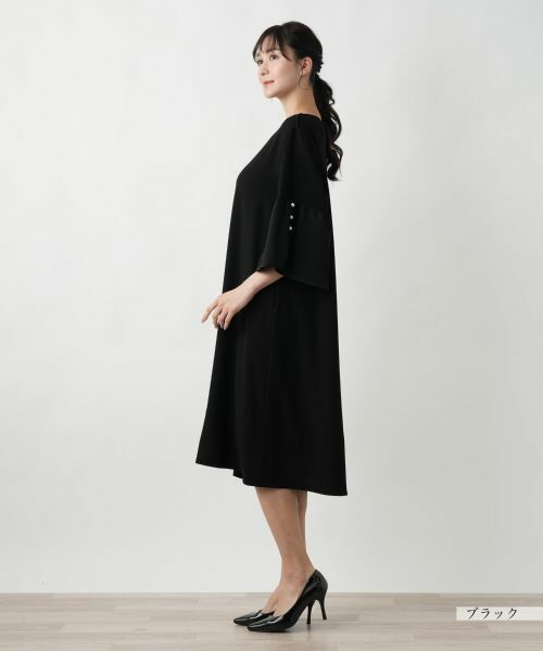 Leilian PLUS HOUSE / レリアンプラスハウス ドレス | 【店舗人気】フレアスリーブワンピ−ス | 詳細2