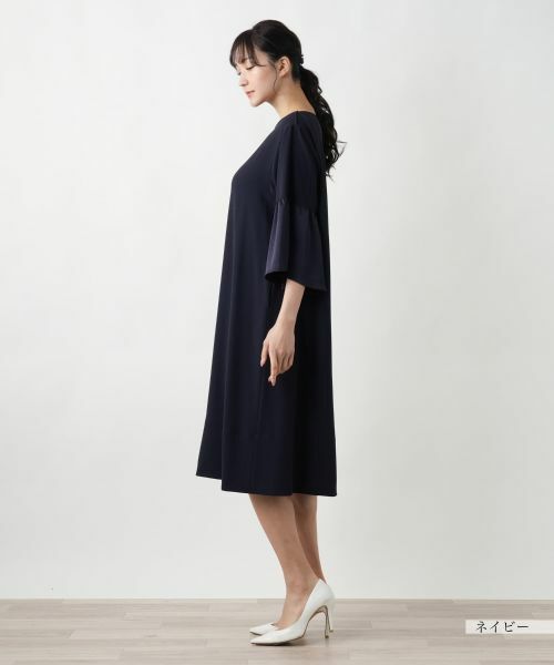 Leilian PLUS HOUSE / レリアンプラスハウス ドレス | 【店舗人気】フレアスリーブワンピ−ス | 詳細5