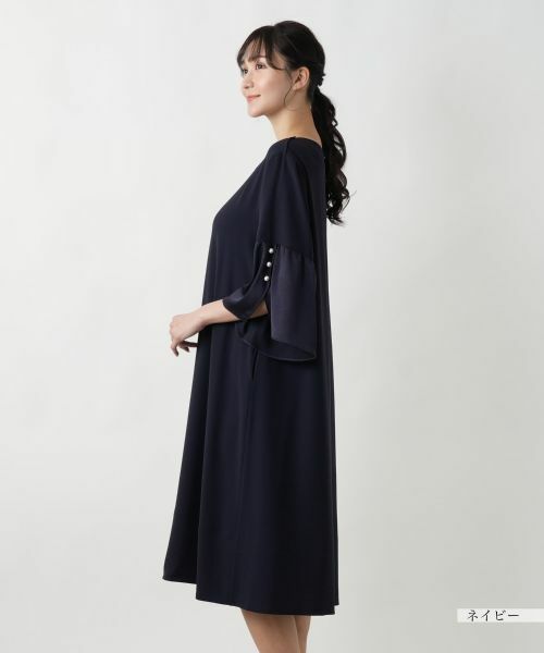 Leilian PLUS HOUSE / レリアンプラスハウス ドレス | 【店舗人気】フレアスリーブワンピ−ス | 詳細8