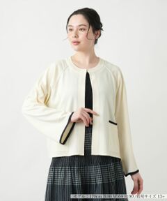 Leilian PLUS HOUSE / レリアンプラスハウス カーディガン・ボレロ | ケープ風カーディガン【BOURGE】