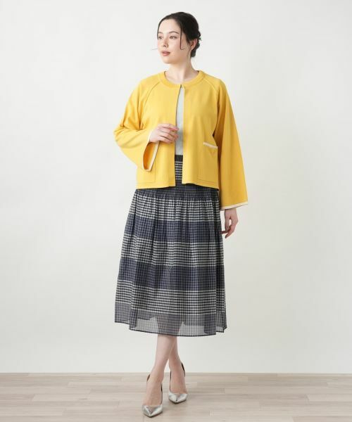 Leilian PLUS HOUSE / レリアンプラスハウス カーディガン・ボレロ | ケープ風カーディガン【BOURGE】 | 詳細1