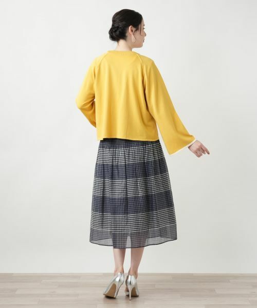 Leilian PLUS HOUSE / レリアンプラスハウス カーディガン・ボレロ | ケープ風カーディガン【BOURGE】 | 詳細3