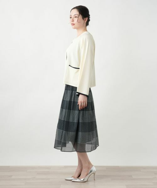 Leilian PLUS HOUSE / レリアンプラスハウス カーディガン・ボレロ | ケープ風カーディガン【BOURGE】 | 詳細5