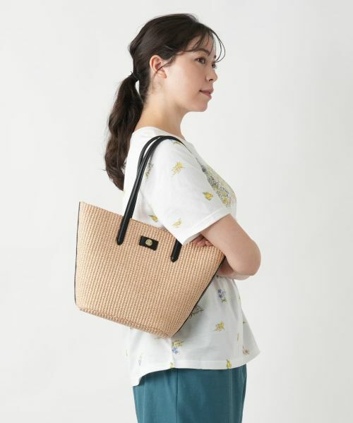 Leilian PLUS HOUSE / レリアンプラスハウス トートバッグ | 【店舗人気】編み込みトートバッグ | 詳細1