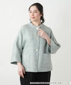 Leilian PLUS HOUSE / レリアンプラスハウス テーラードジャケット | 【店舗人気】ノーカラージャケット【STEFANONI】