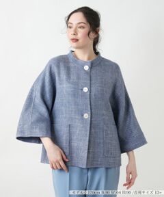 Leilian PLUS HOUSE / レリアンプラスハウス テーラードジャケット | 【店舗人気】ノーカラージャケット【STEFANONI】