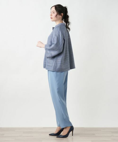 Leilian PLUS HOUSE / レリアンプラスハウス テーラードジャケット | 【店舗人気】ノーカラージャケット【STEFANONI】 | 詳細2
