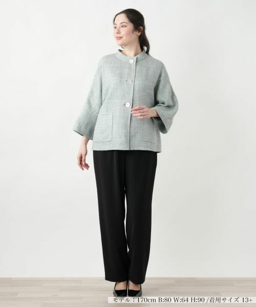 Leilian PLUS HOUSE / レリアンプラスハウス テーラードジャケット | 【店舗人気】ノーカラージャケット【STEFANONI】 | 詳細4