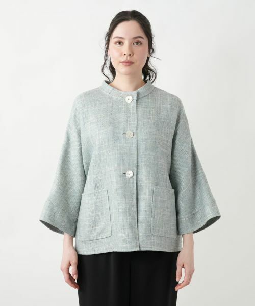 Leilian PLUS HOUSE / レリアンプラスハウス テーラードジャケット | 【店舗人気】ノーカラージャケット【STEFANONI】 | 詳細7