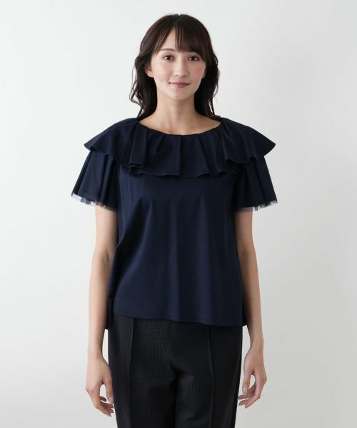 Leilian PLUS HOUSE / レリアンプラスハウス シャツ・ブラウス | フリルカラーブラウス【プラス企画】 | 詳細7