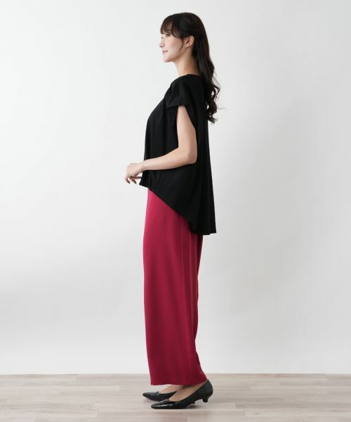 Leilian PLUS HOUSE / レリアンプラスハウス カットソー | 【店舗人気】フレンチスリーブカットソー【プラス企画】 | 詳細2