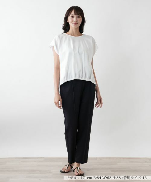 Leilian PLUS HOUSE / レリアンプラスハウス カットソー | 【店舗人気】フレンチスリーブカットソー【プラス企画】 | 詳細4