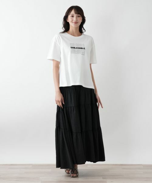 Leilian PLUS HOUSE / レリアンプラスハウス Tシャツ | 【店舗人気】プリントTシャツ【プラス企画】 | 詳細1