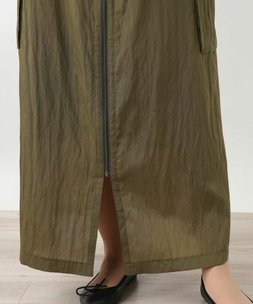 Leilian PLUS HOUSE / レリアンプラスハウス ミニ・ひざ丈スカート | フロントジップロングスカート【プラス企画】 | 詳細13