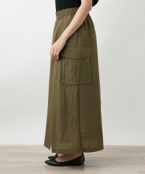 Leilian PLUS HOUSE / レリアンプラスハウス ミニ・ひざ丈スカート | フロントジップロングスカート【プラス企画】 | 詳細8