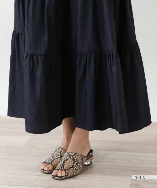 Leilian PLUS HOUSE / レリアンプラスハウス ミニ・ひざ丈スカート | ティアードロングスカート【プラス企画】 | 詳細11