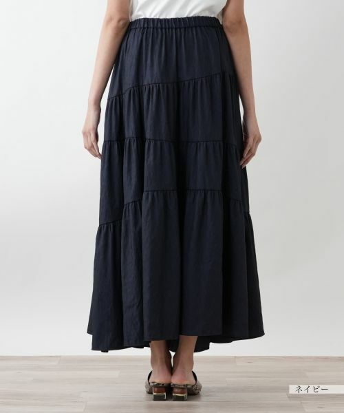 Leilian PLUS HOUSE / レリアンプラスハウス ミニ・ひざ丈スカート | ティアードロングスカート【プラス企画】 | 詳細9